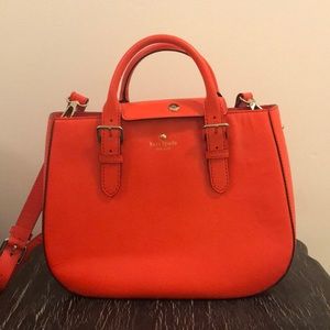 kate spade large orange crossbody bag